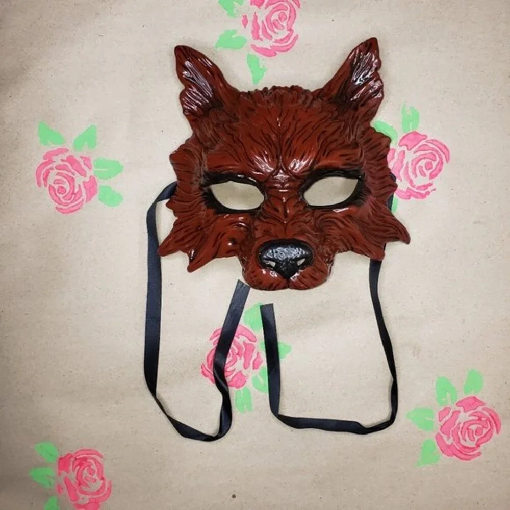 Wolf Wolverine Crimson Red Mask Halloween Costume Cosplay Masquerade